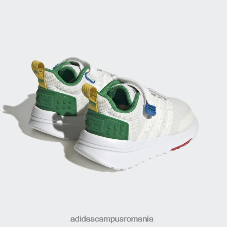 adidas campus romania alb x lego racer tr21 dantelă elastică și pantofi cu curea superioară la modă unisex alb/verde J266N217754