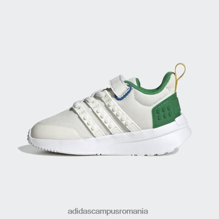 adidas campus romania alb x lego racer tr21 dantelă elastică și pantofi cu curea superioară la modă unisex alb/verde J266N217754