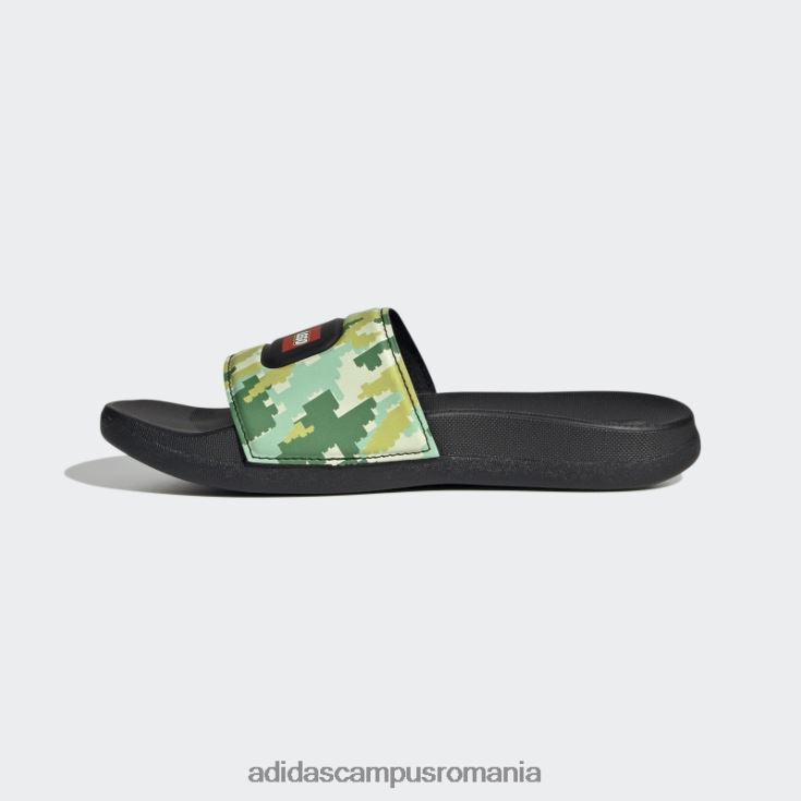 adidas campus romania diapozitive negre adilette x lego unisex strălucire neagră/albă/verde J266N23824
