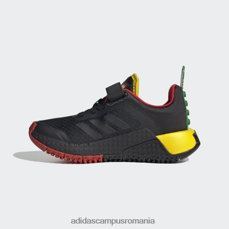 adidas campus romania negru dna x lego dantelă elastică și pantofi cu curea superioară la modă unisex negru/rosu J266N217694