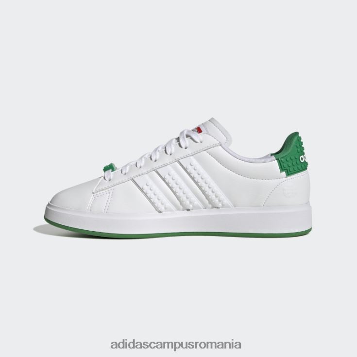 adidas campus romania pantofi albi grand court x lego 2.0 fashion unisex alb/verde J266N24515