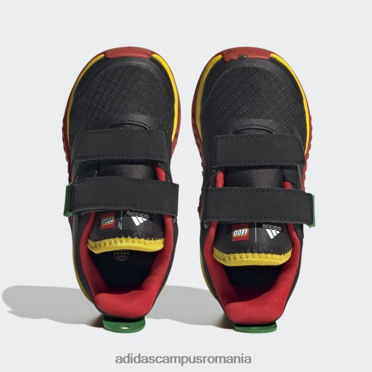 adidas campus romania pantofi cu cârlig și buclă cu două curele dna x lego moda neagră unisex negru/rosu J266N211110