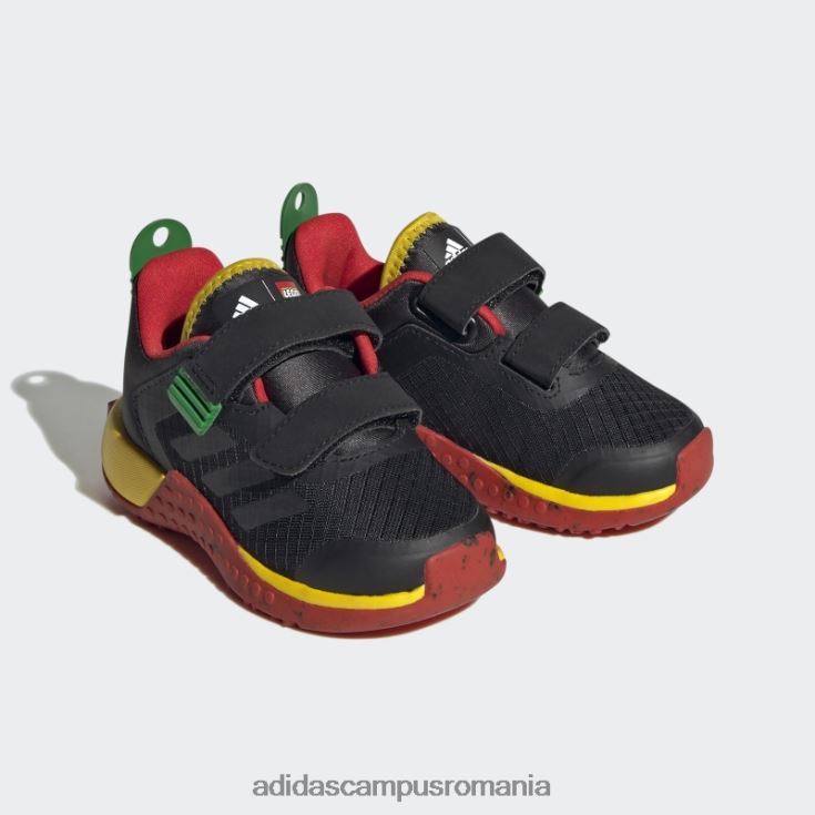 adidas campus romania pantofi cu cârlig și buclă cu două curele dna x lego moda neagră unisex negru/rosu J266N211110