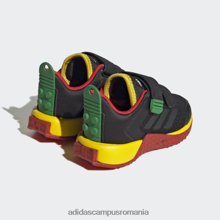adidas campus romania pantofi cu cârlig și buclă cu două curele dna x lego moda neagră unisex negru/rosu J266N211110