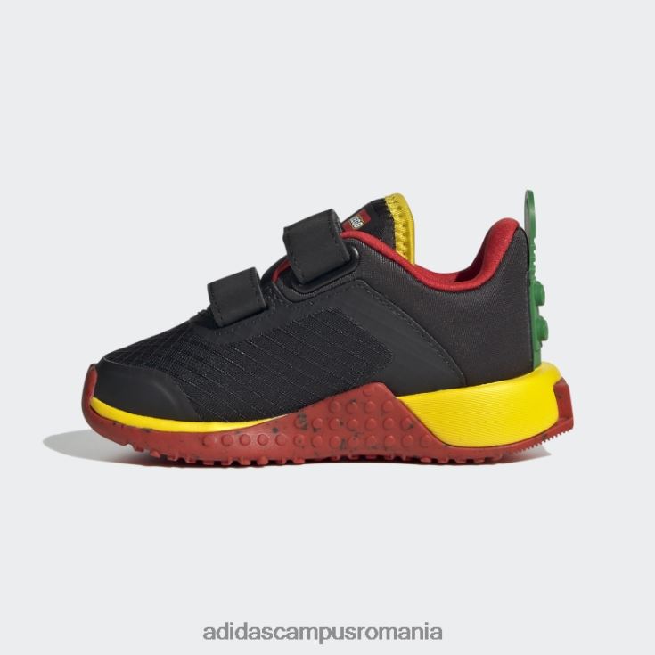 adidas campus romania pantofi cu cârlig și buclă cu două curele dna x lego moda neagră unisex negru/rosu J266N211110