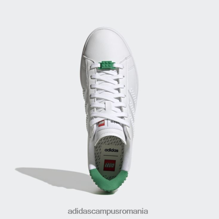 adidas campus romania pantofi grand court x lego 2.0 alb fierbinte unisex alb/verde J266N2559
