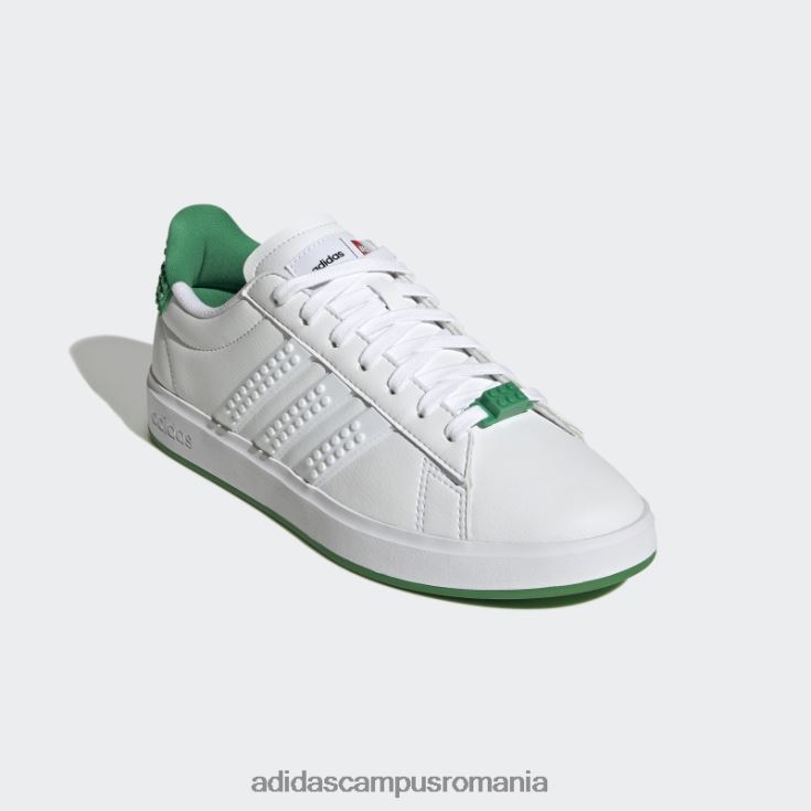 adidas campus romania pantofi grand court x lego 2.0 alb fierbinte unisex alb/verde J266N2559