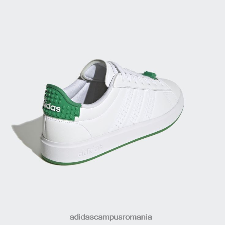 adidas campus romania pantofi grand court x lego 2.0 alb fierbinte unisex alb/verde J266N2559