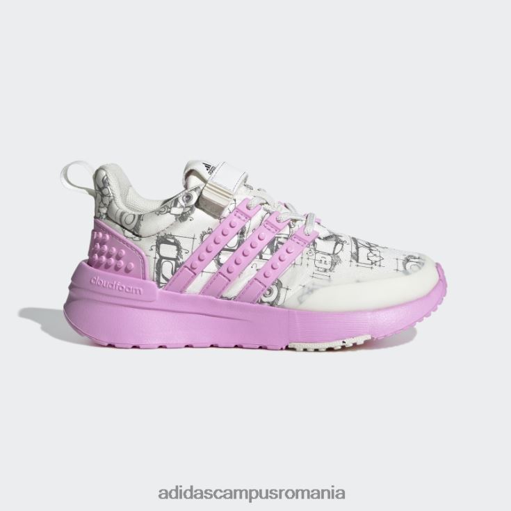 adidas campus romania pantofi white hot x lego racer tr unisex alb/liliac/negru J266N218066