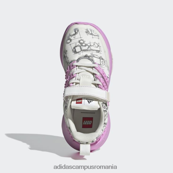 adidas campus romania pantofi white hot x lego racer tr unisex alb/liliac/negru J266N218066