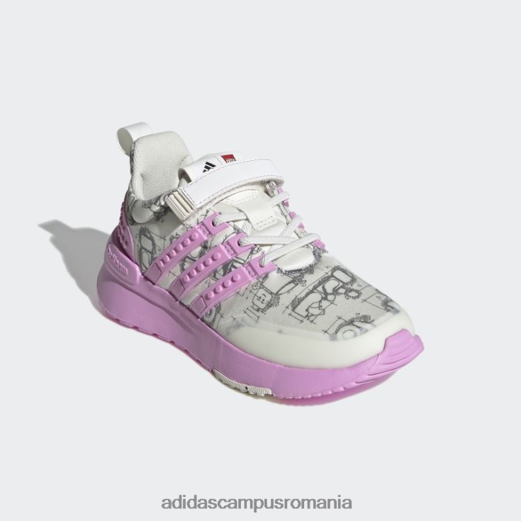 adidas campus romania pantofi white hot x lego racer tr unisex alb/liliac/negru J266N218066