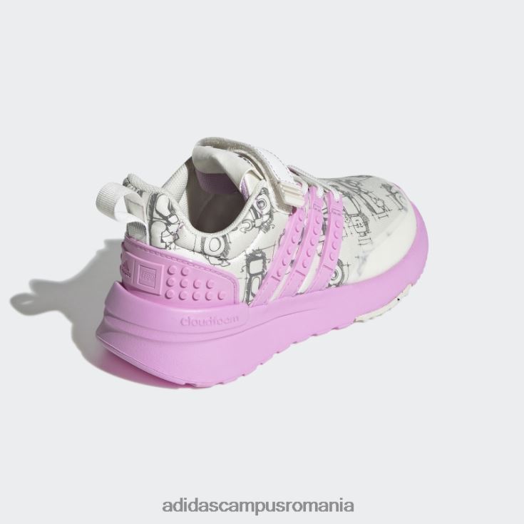 adidas campus romania pantofi white hot x lego racer tr unisex alb/liliac/negru J266N218066