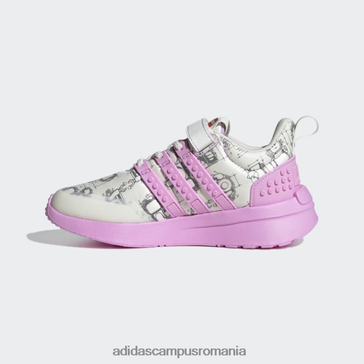 adidas campus romania pantofi white hot x lego racer tr unisex alb/liliac/negru J266N218066