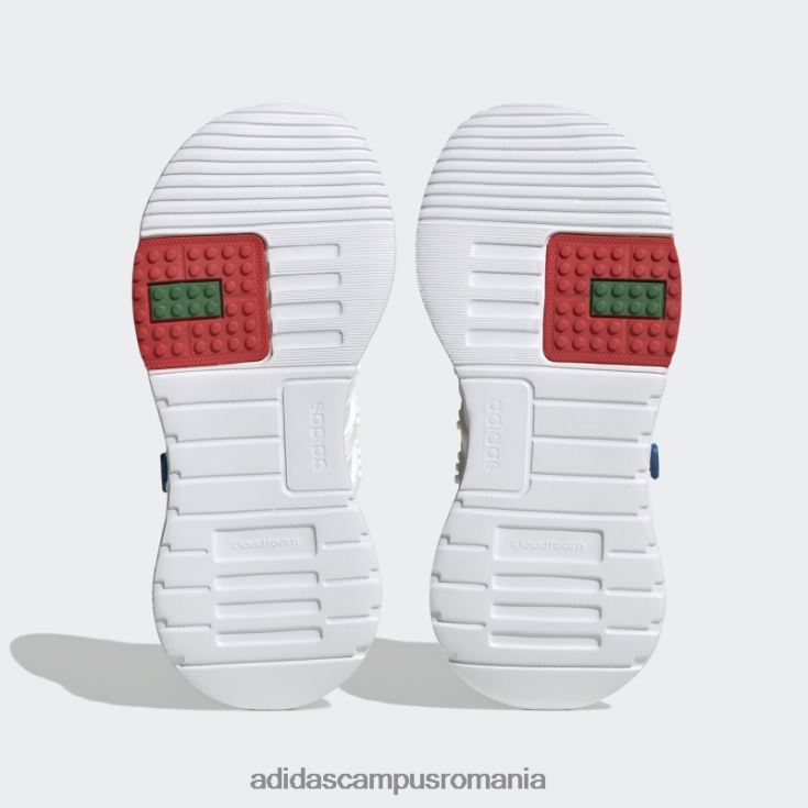 adidas campus romania x lego racer tr21 pantofi cu dantela elastica si cu bretele de sus alb unisex alb/verde J266N217955