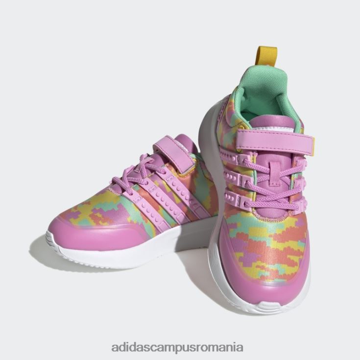 adidas campus romania x lego racer tr21 pantofi cu dantela elastica si cu bretele de sus orhidee unisex orhidee/eqt galben J266N211284