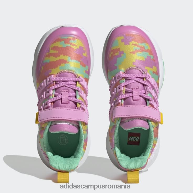 adidas campus romania x lego racer tr21 pantofi cu dantela elastica si cu curea de sus orhidee fierbinte unisex orhidee/eqt galben J266N218043