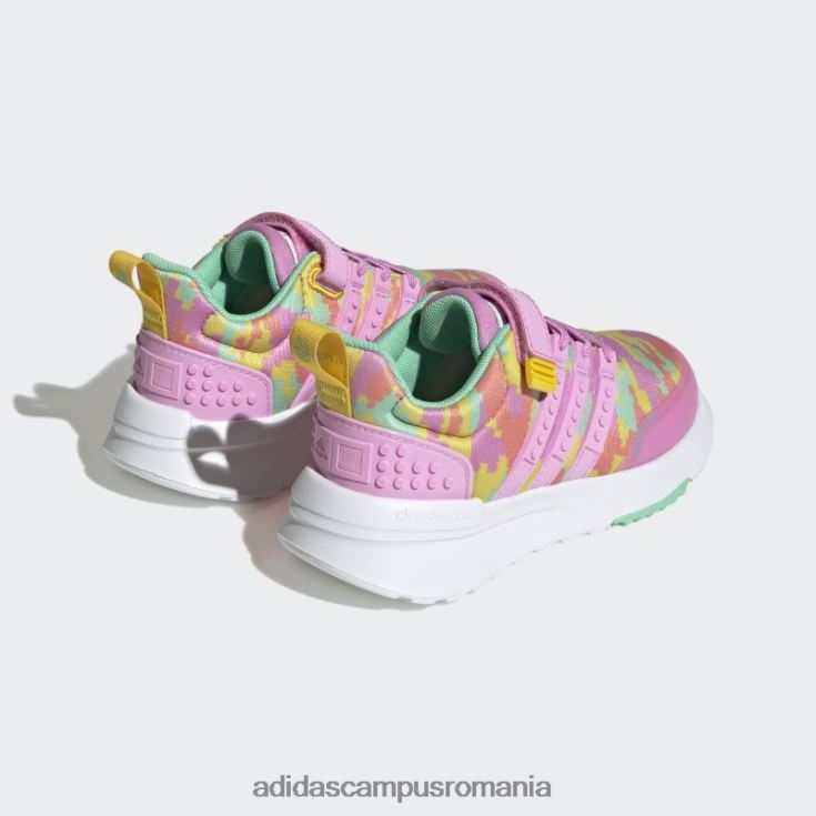 adidas campus romania x lego racer tr21 pantofi cu dantela elastica si cu curea de sus orhidee fierbinte unisex orhidee/eqt galben J266N218043