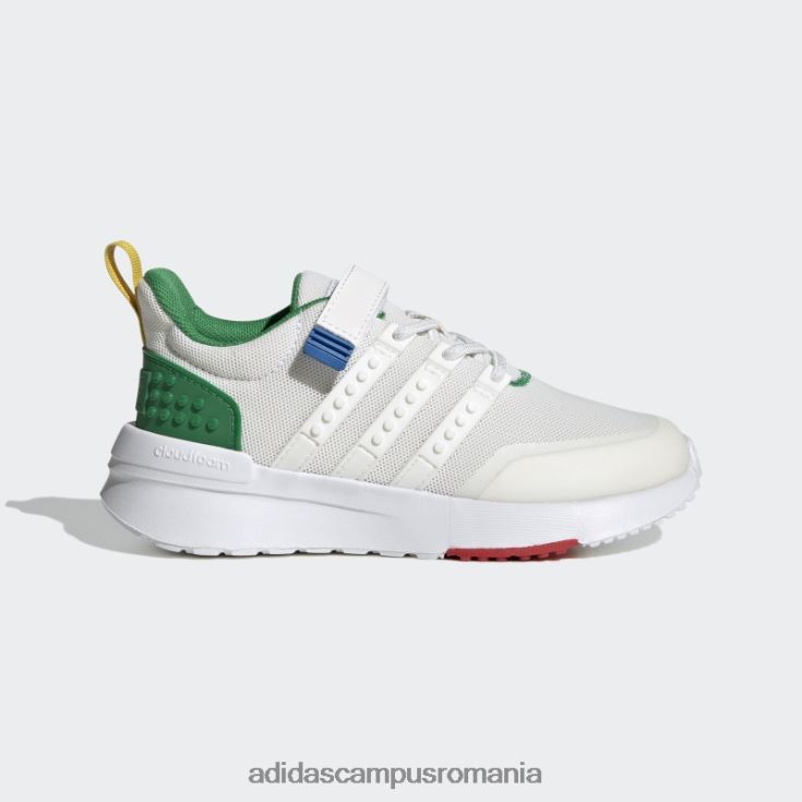 adidas campus romania x lego racer tr21 pantofi cu dantela elastica si cu curea superioara moda alb unisex alb/verde J266N211095