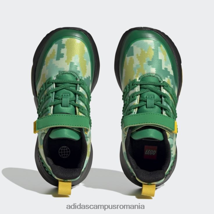 adidas campus romania x lego racer tr21 pantofi cu dantela elastica si cu curea superioara moda verde unisex verde/negru J266N218041