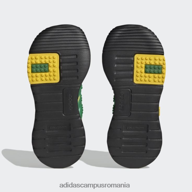adidas campus romania x lego racer tr21 pantofi cu dantela elastica si cu curea superioara moda verde unisex verde/negru J266N218041