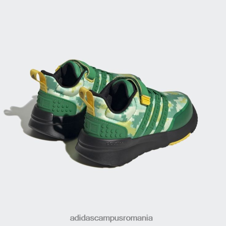 adidas campus romania x lego racer tr21 pantofi cu dantela elastica si cu curea superioara moda verde unisex verde/negru J266N218041