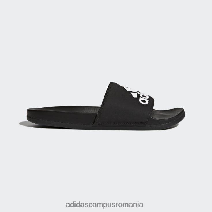 adidas campus romania diapozitive albe adilette confort unisex alb negru J266N2699