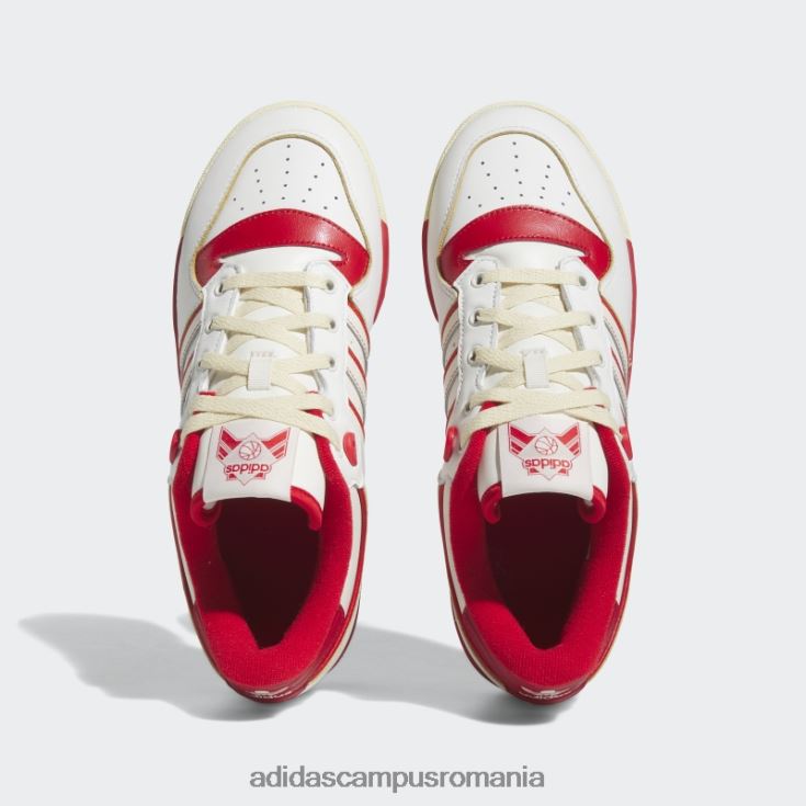 adidas campus romania Red rivalry low 86 pantofi unisex alb roșu J266N212499