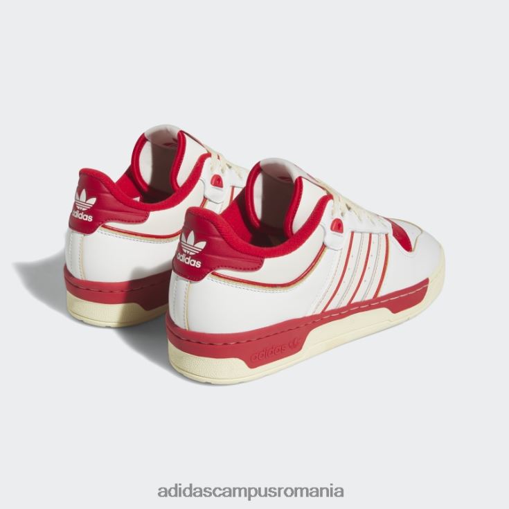 adidas campus romania Red rivalry low 86 pantofi unisex alb roșu J266N212499