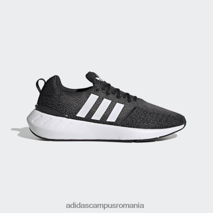 adidas campus romania Swift Grey Run 22 pantofi moda unisex negru/alb/gri J266N23871