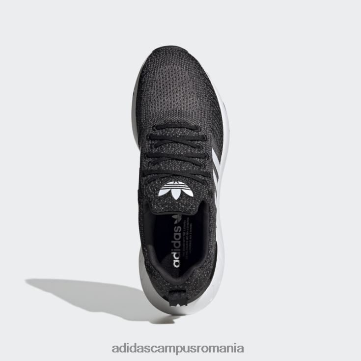 adidas campus romania Swift Grey Run 22 pantofi moda unisex negru/alb/gri J266N23871