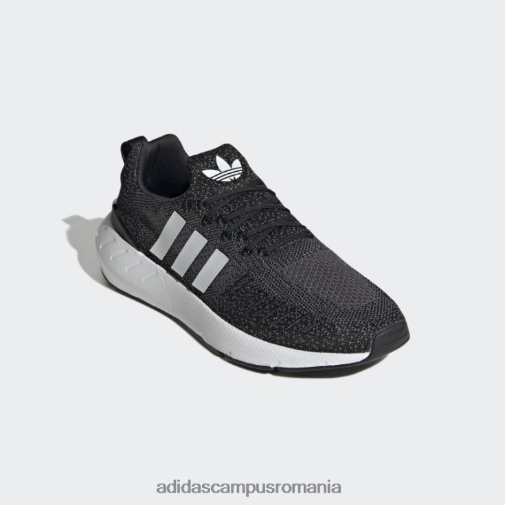 adidas campus romania Swift Grey Run 22 pantofi moda unisex negru/alb/gri J266N23871