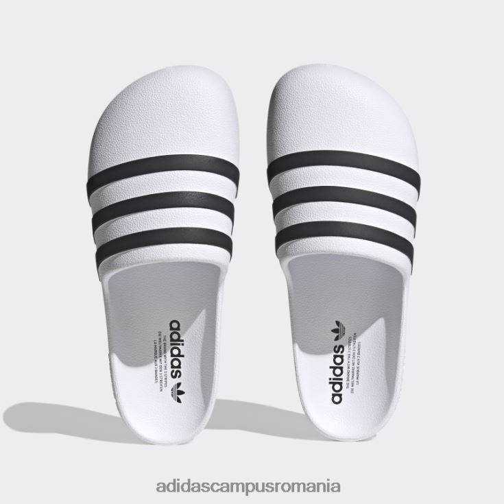 adidas campus romania adifom adilette slides white unisex alb negru J266N212541