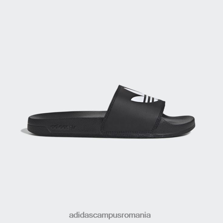 adidas campus romania adilette lite diapozitive albe unisex alb negru J266N23840