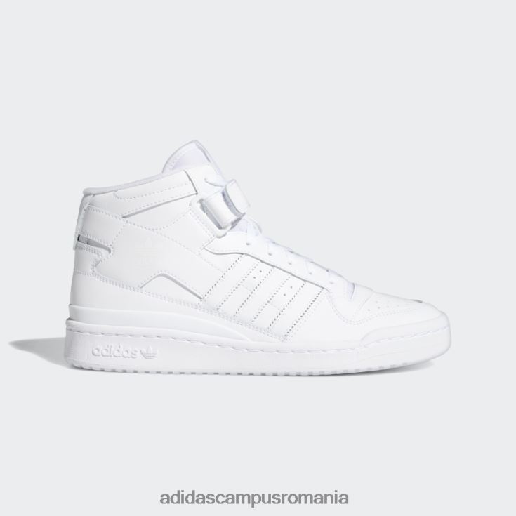 adidas campus romania alb forum pantofi mijlocii moda unisex alb J266N23855