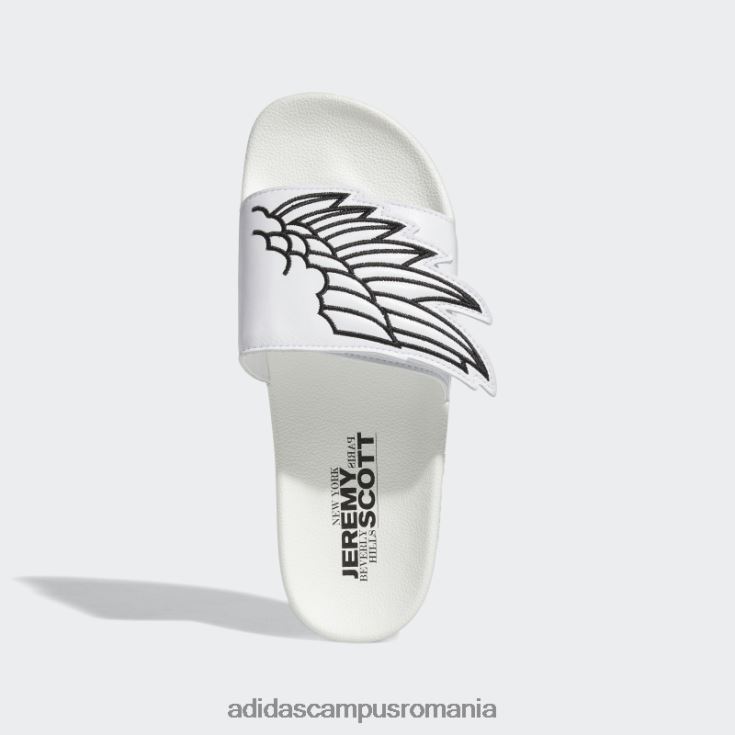 adidas campus romania alb jeremy scott monogram adilette aripi diapozitive unisex alb negru J266N24396