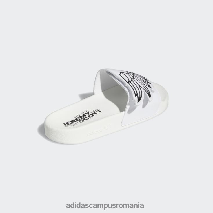 adidas campus romania alb jeremy scott monogram adilette aripi diapozitive unisex alb negru J266N24396