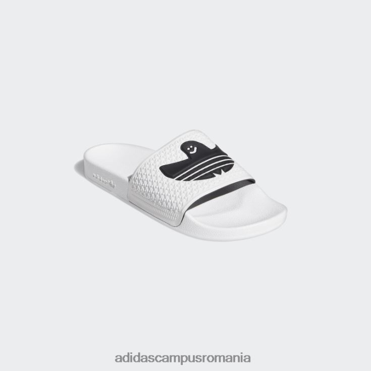 adidas campus romania diapozitive shmoofoil adidas albe unisex alb negru J266N24494