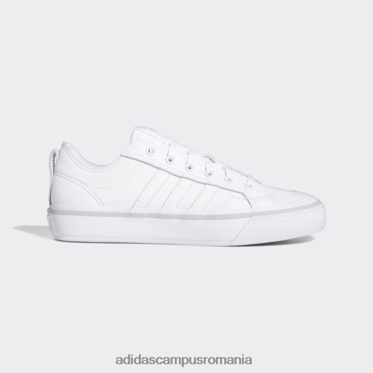 adidas campus romania nizza low adv pantofi albi unisex alb/gri J266N24052