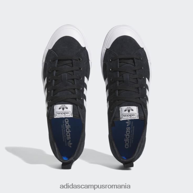 adidas campus romania nizza low adv pantofi negri unisex alb negru J266N23950
