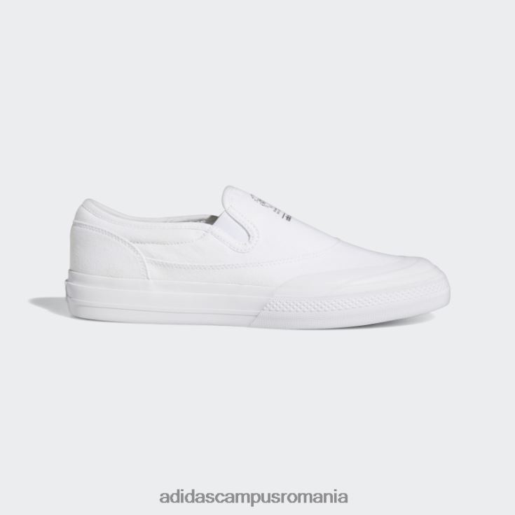 adidas campus romania nizza rf pantofi albi unisex alb negru J266N24592