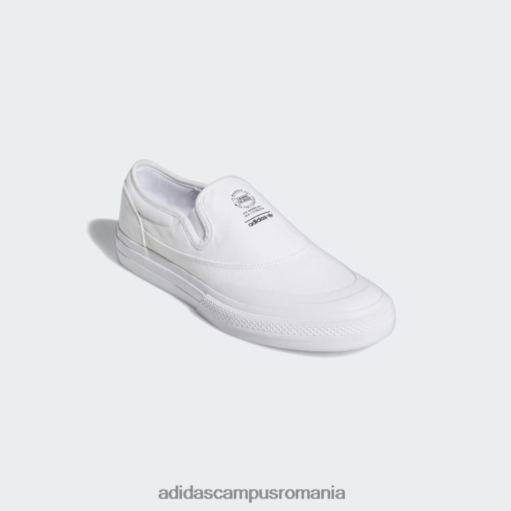 adidas campus romania nizza rf pantofi albi unisex alb negru J266N24592