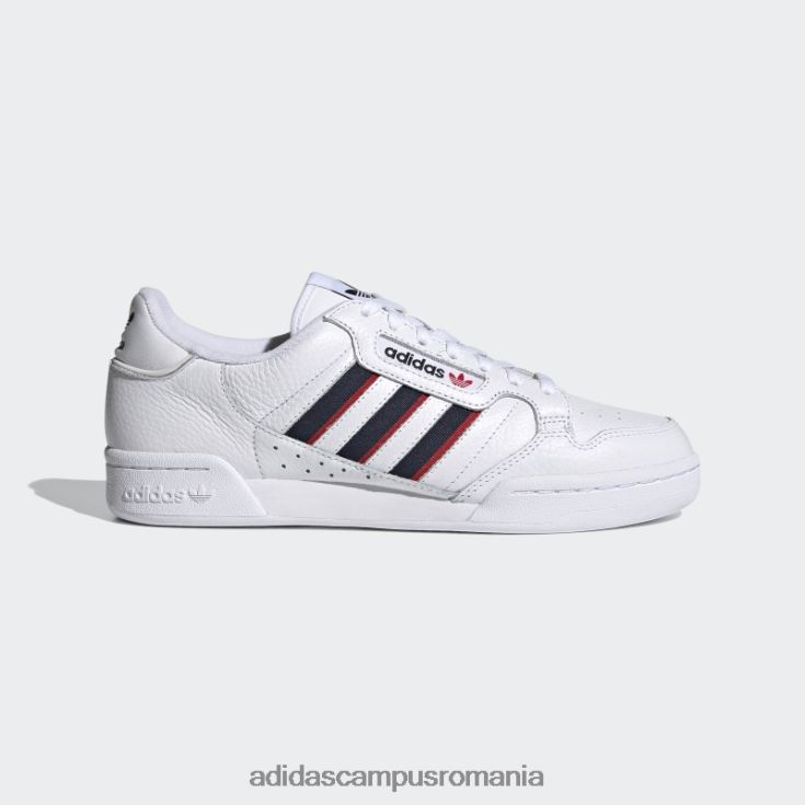 adidas campus romania pantofi adidas albi continental 80 dungi unisex alb/marinier/rosu J266N213017