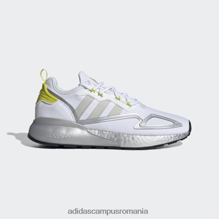 adidas campus romania pantofi adidas zx 2k boost albi unisex alb/gri/galben acid J266N2651
