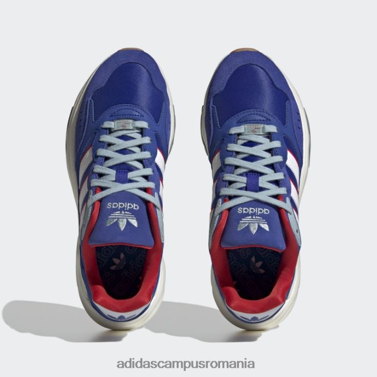 adidas campus romania pantofi albaștri retropy f90 unisex albastru/alb/stacojiu J266N212700