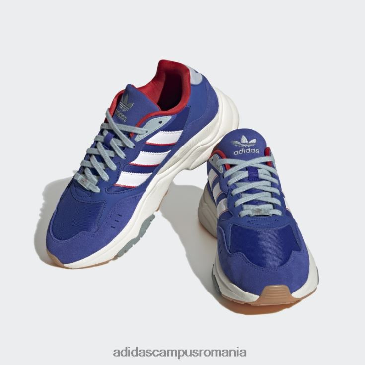 adidas campus romania pantofi albaștri retropy f90 unisex albastru/alb/stacojiu J266N212700