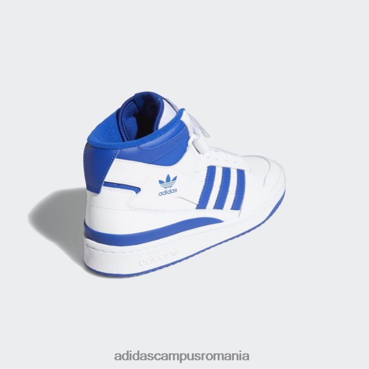 adidas campus romania pantofi forum mid albastru regal unisex alb/albastru regal J266N23845