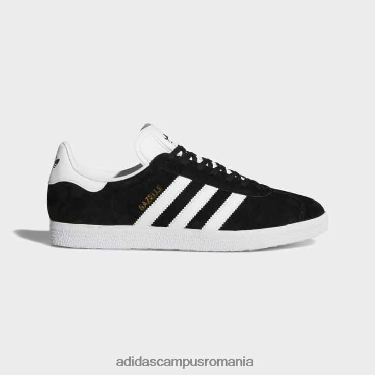 adidas campus romania pantofi gazelle gold metalic unisex negru/alb/auriu metalic J266N23881