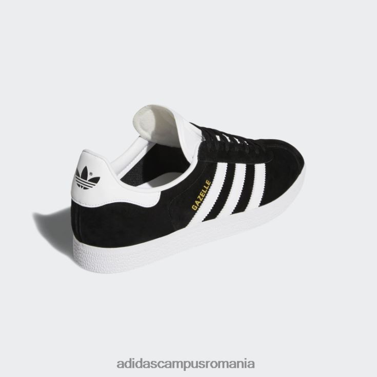 adidas campus romania pantofi gazelle gold metalic unisex negru/alb/auriu metalic J266N23881