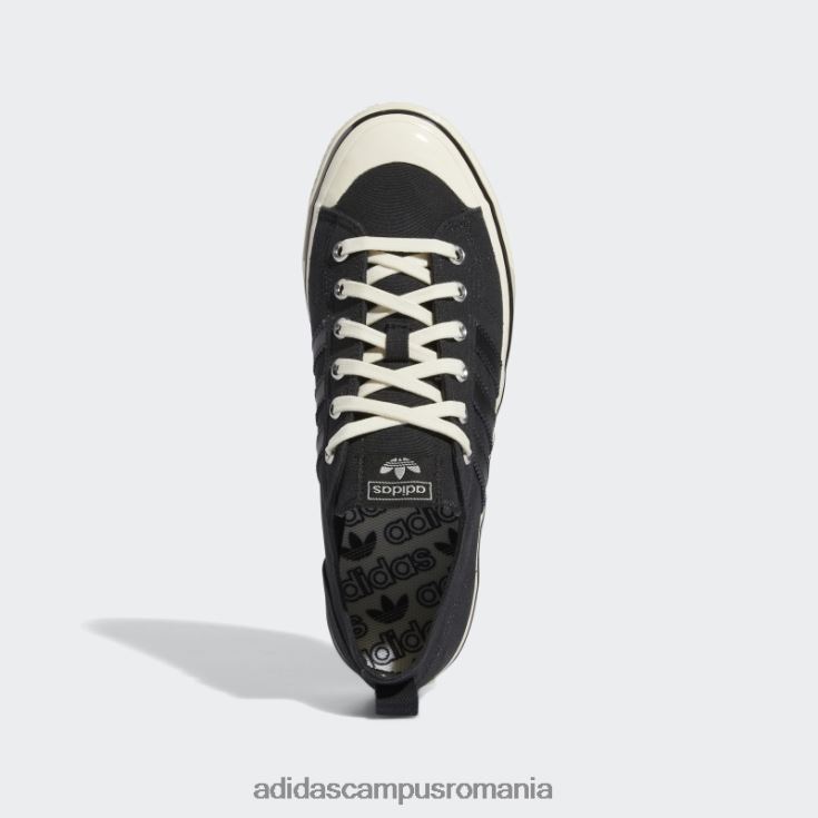 adidas campus romania pantofi gum nizza rf 74 unisex negru/alb/gumă J266N212495
