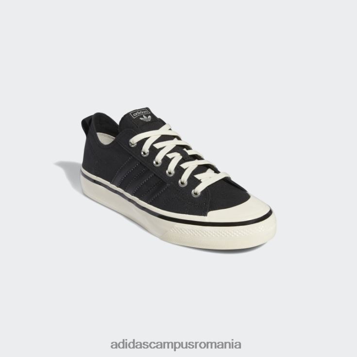 adidas campus romania pantofi gum nizza rf 74 unisex negru/alb/gumă J266N212495